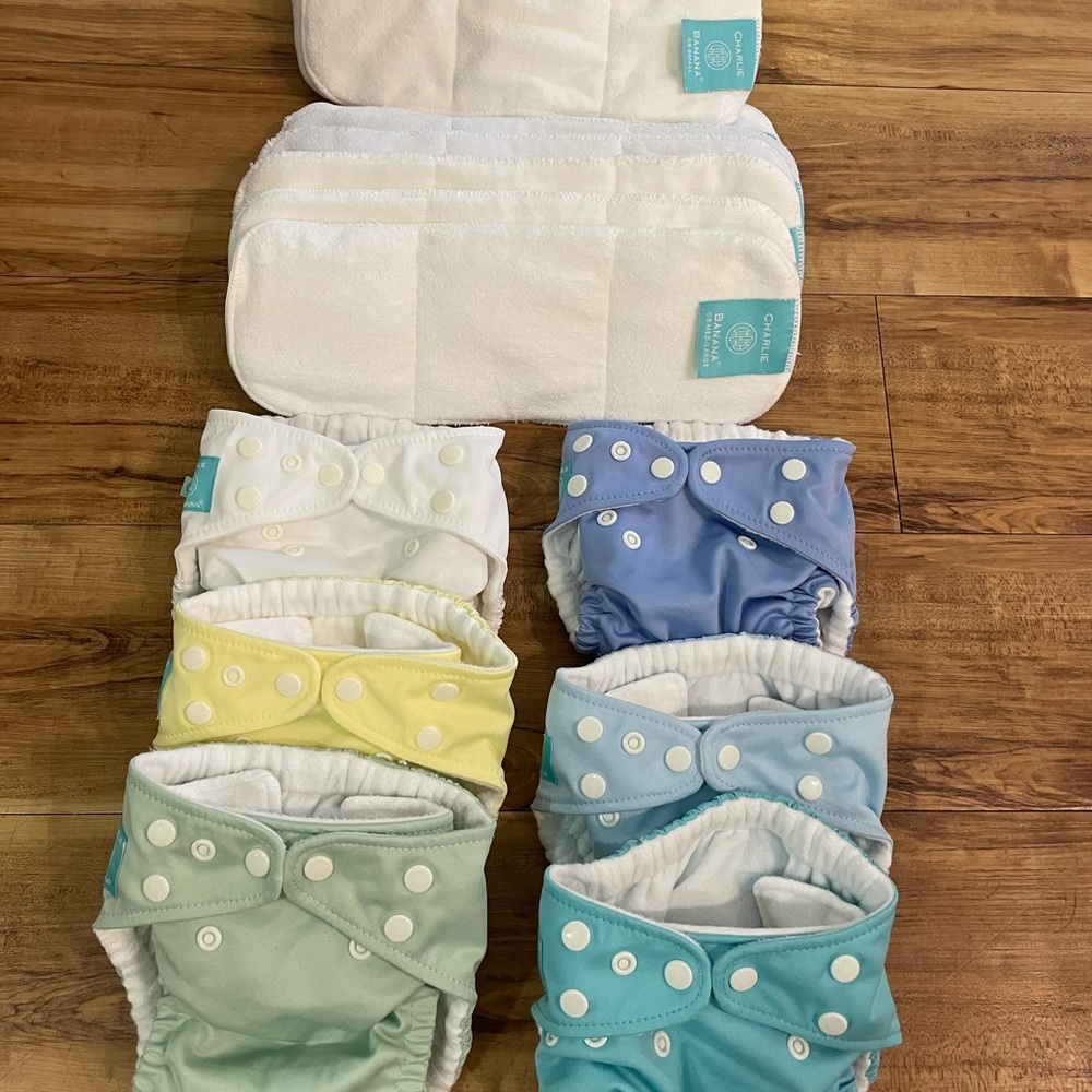Charlie Banana Cloth Diapers with 2 sizes inserts